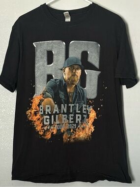 Brantley Gilbert 2021 Tour Graphic Concert T Size L